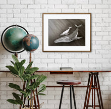 Load image into Gallery viewer, 'Stormy' - Humpback whale and calf